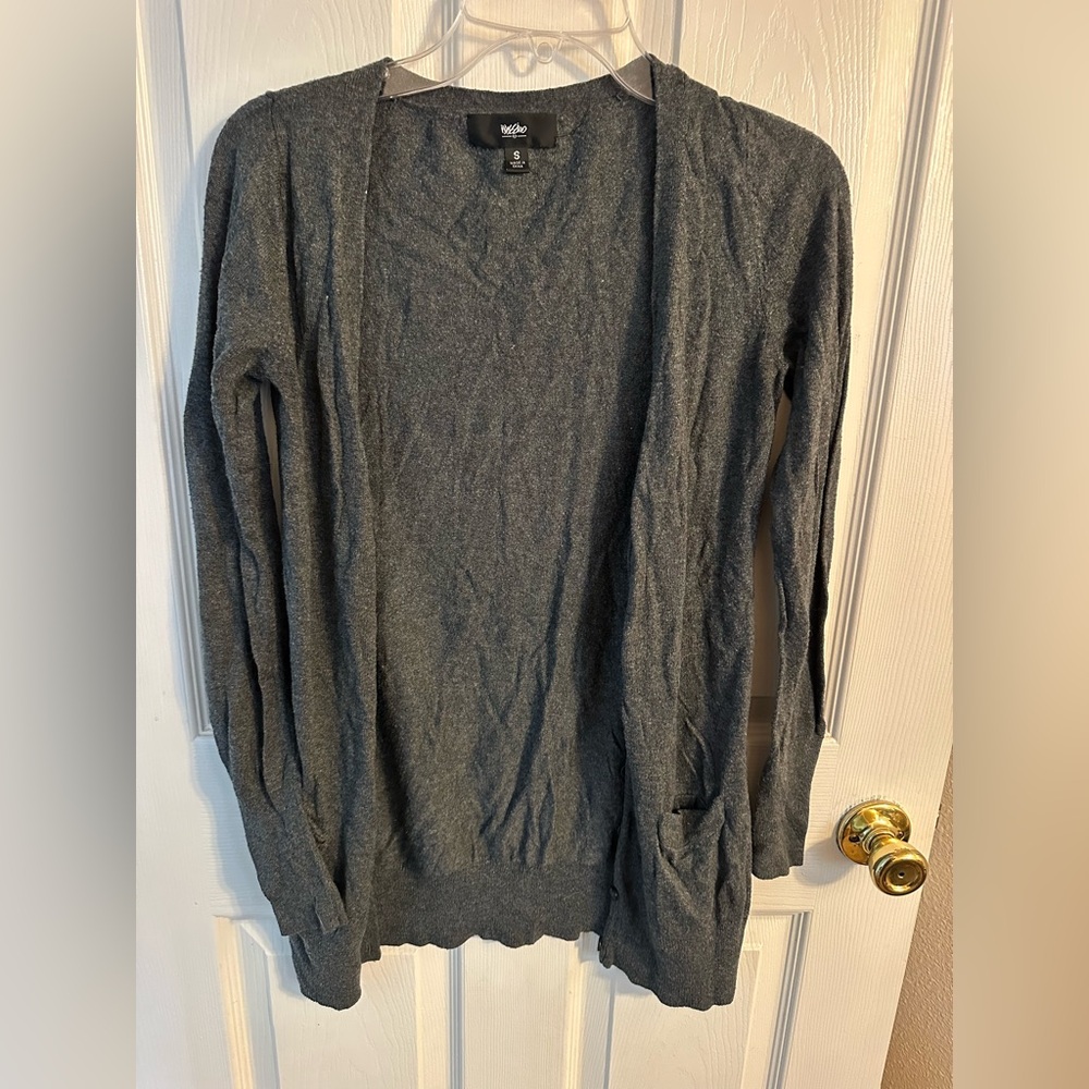Mossimo Gray Women's Button-up Cardigan Sweater